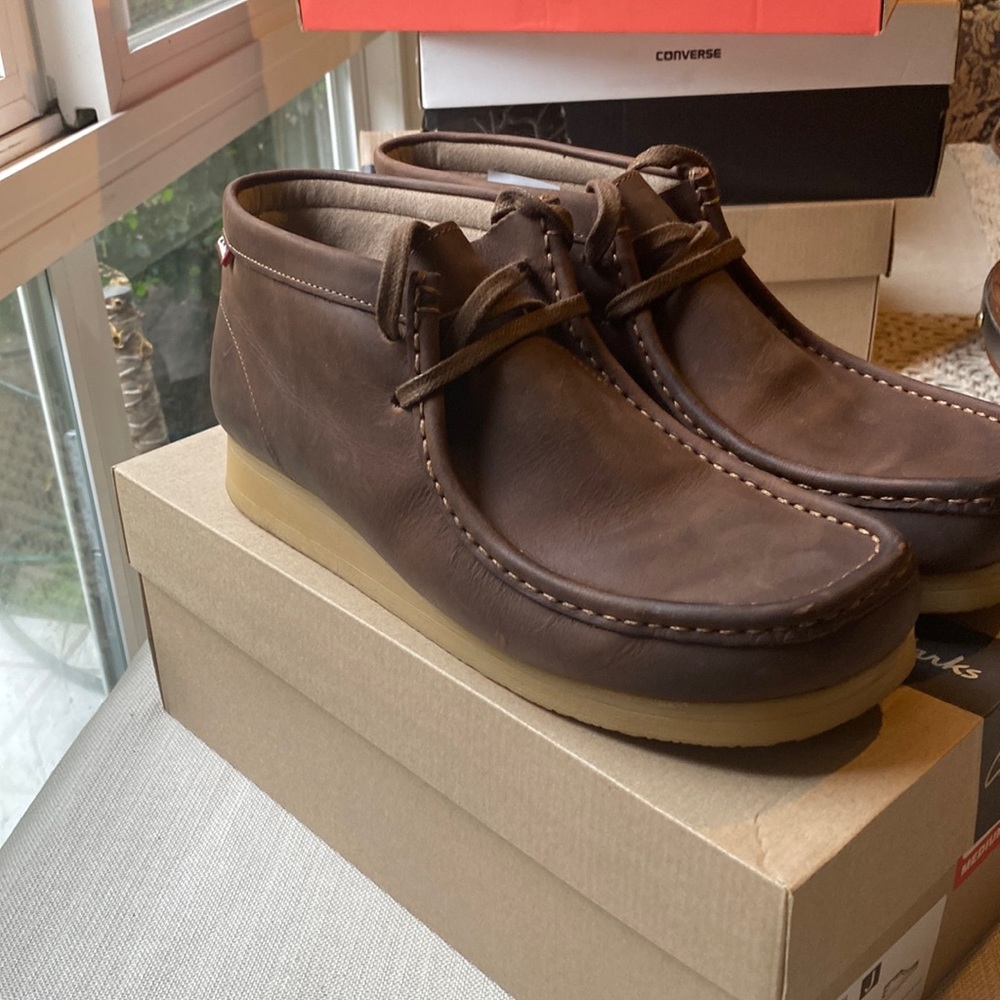 Clarks Stinson Wallabee Boot. Beeswax.